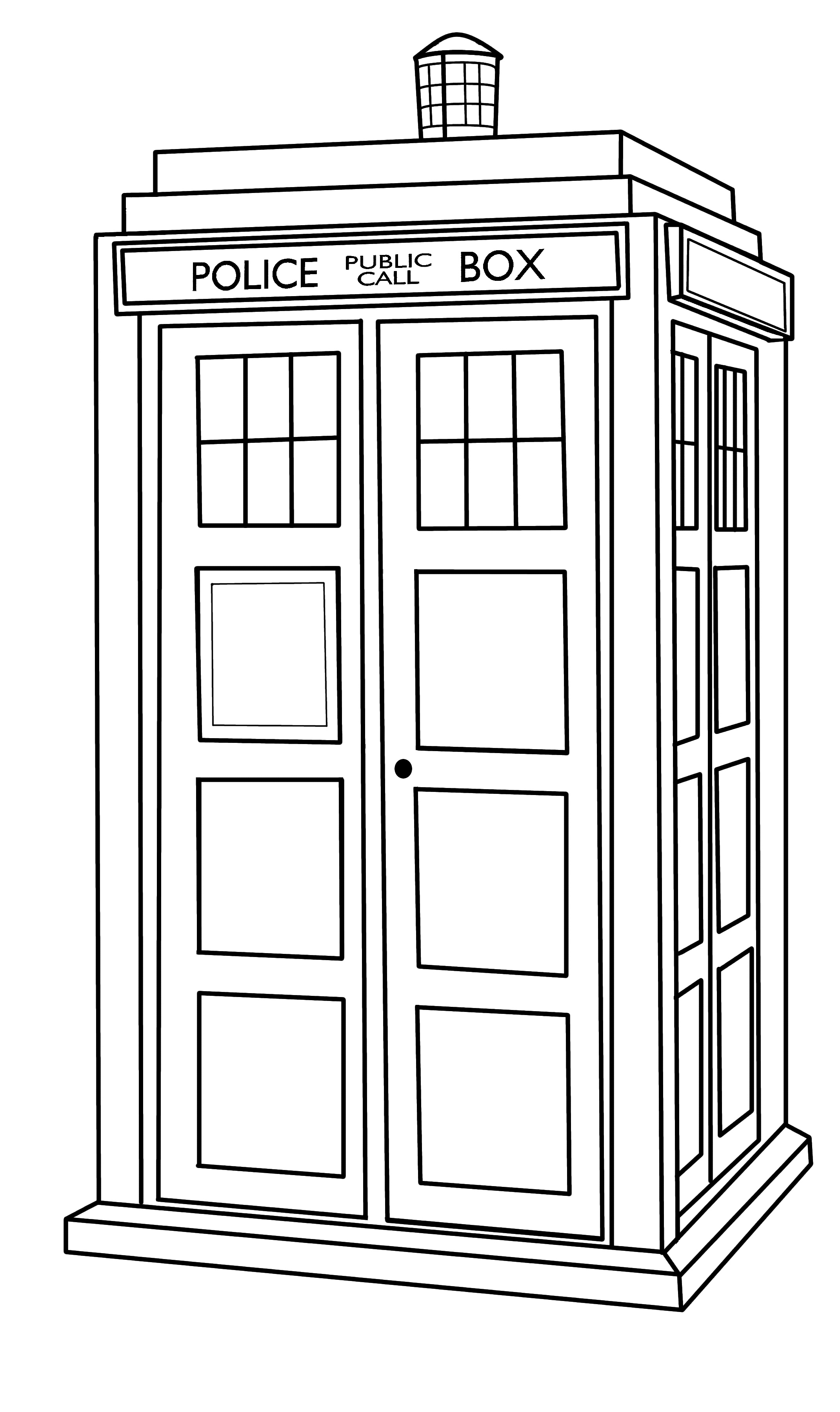 Tardis Stencil Vector at GetDrawings Free download