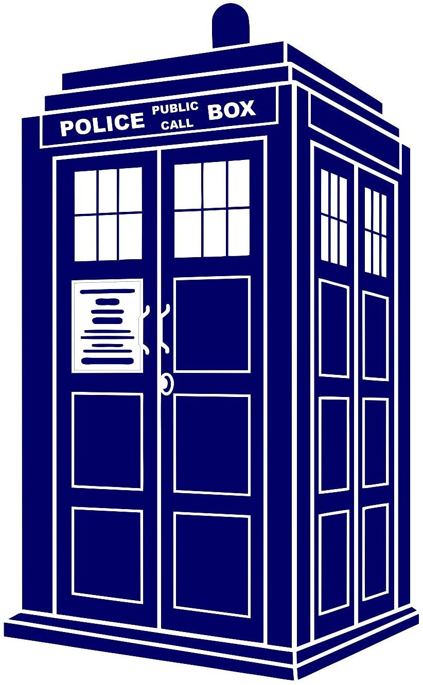 Tardis Stencil Vector