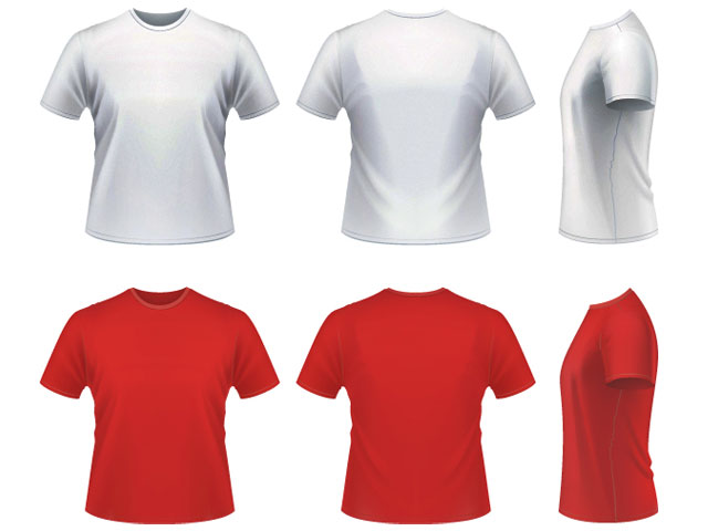 Round Neck T Shirt Template Vector : V Neck T Shirt Template Free