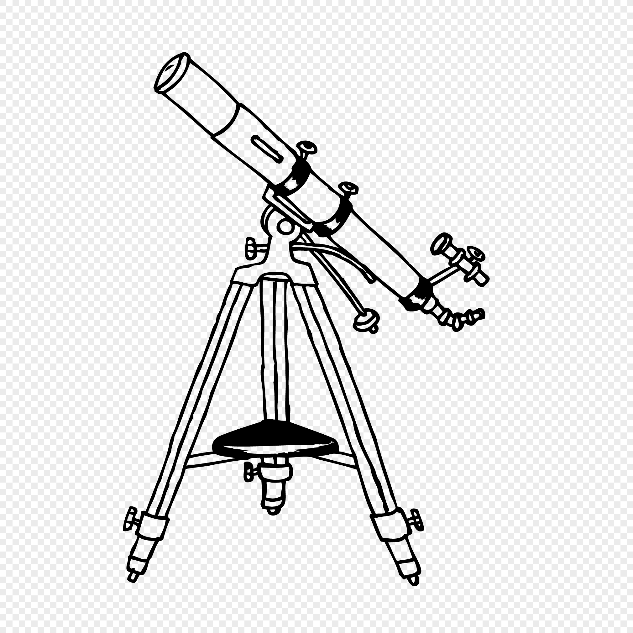 Телескоп рефрактор рисунок