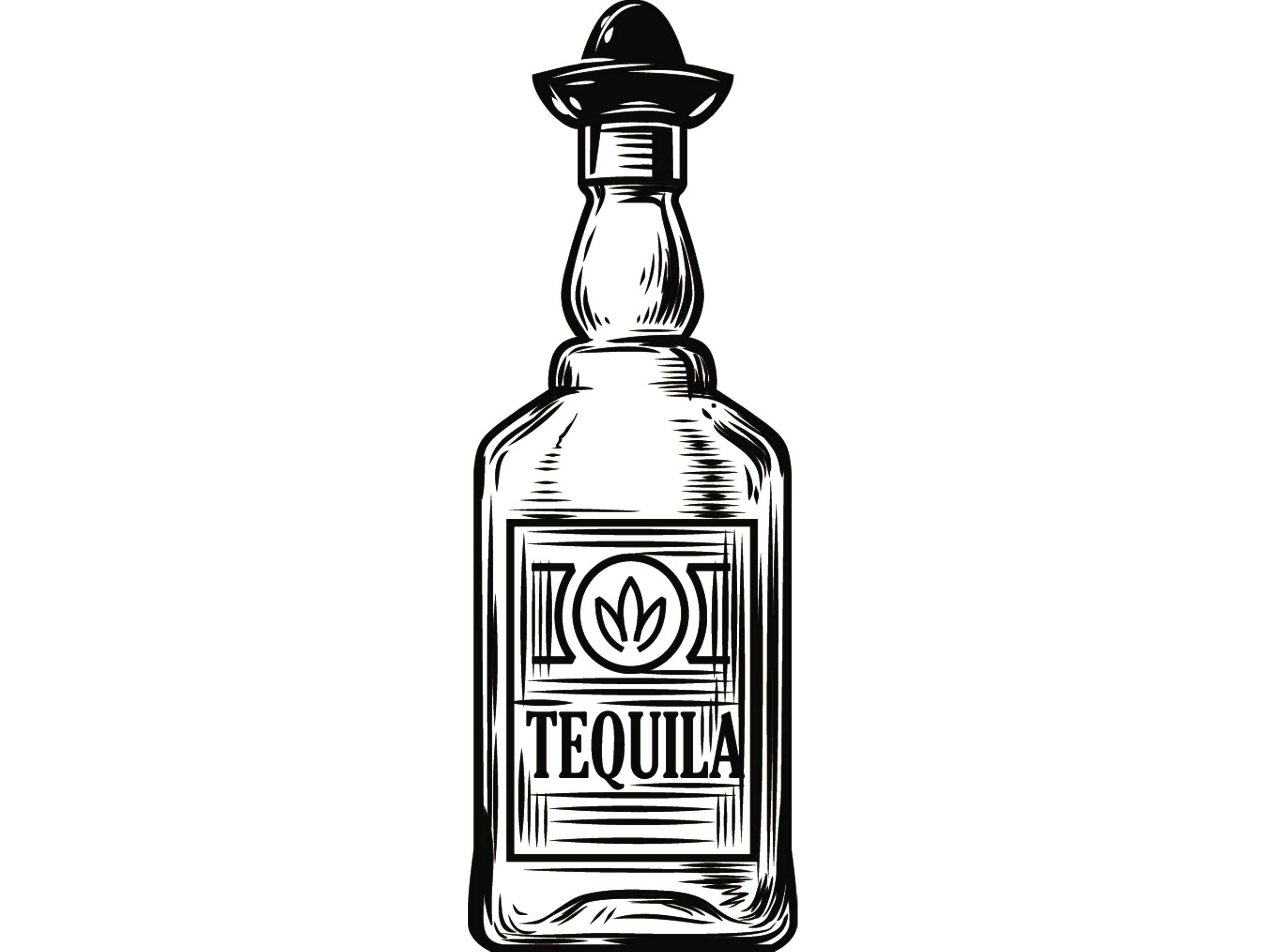 2689x2022 Alcohol Bottle 8 Tequila Liquor Sombrero Drink Drinking Etsy.
