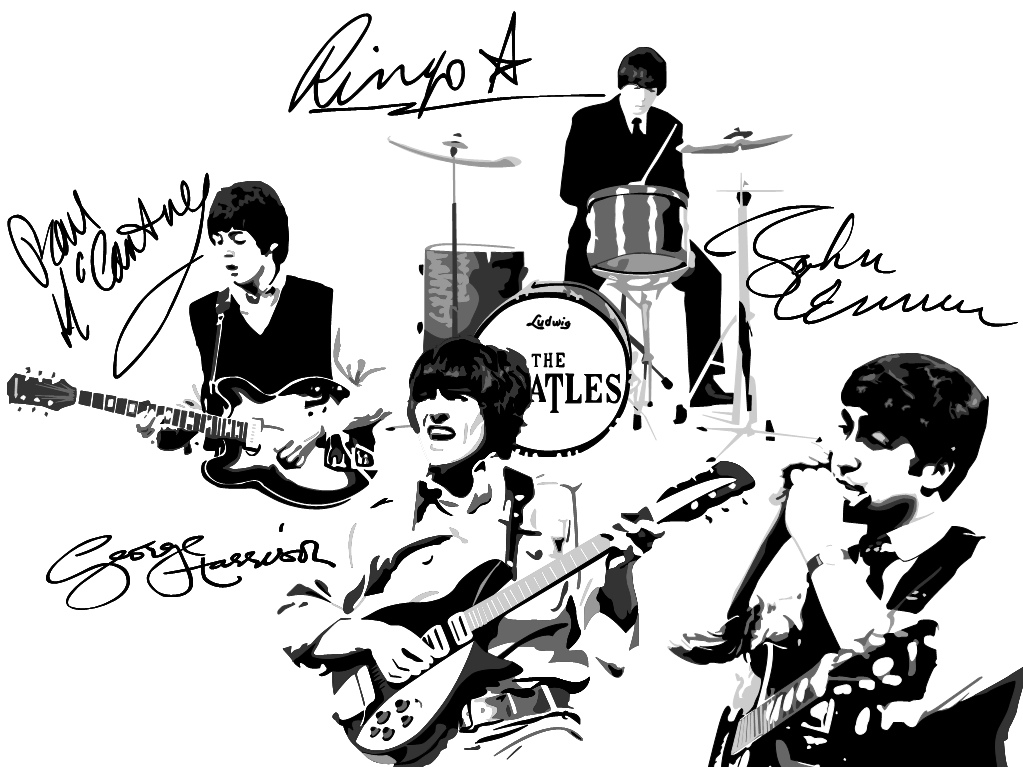 The Beatles Vector at GetDrawings | Free download