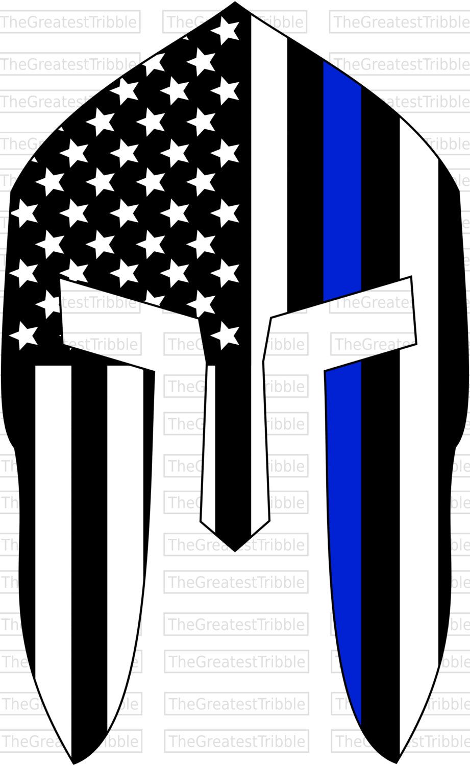 Free Svg Thin Blue Line American Flag File For Cricut