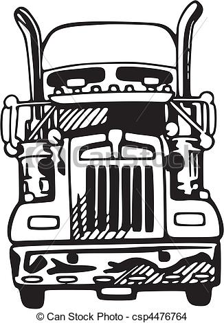 Truck Front Vector At Getdrawings 