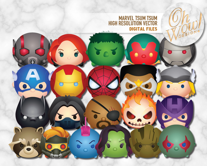 marvel tsum tsum plush list