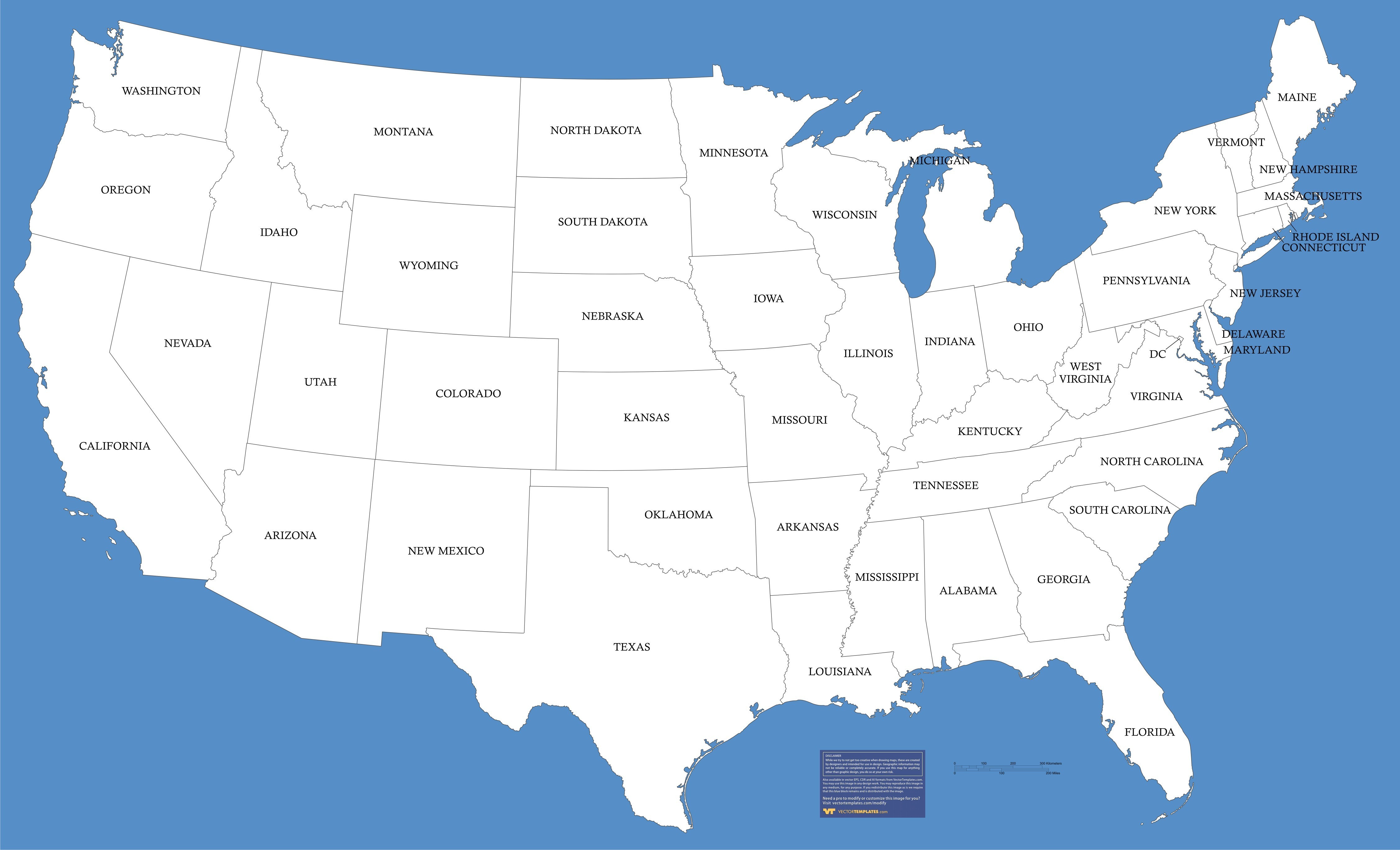 Us Map Vector Free At GetDrawings Free Download