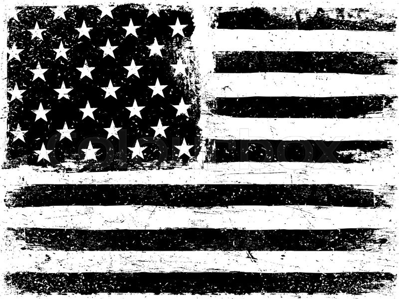 Vector American Flag Black And White At Getdrawings Free Download 6192