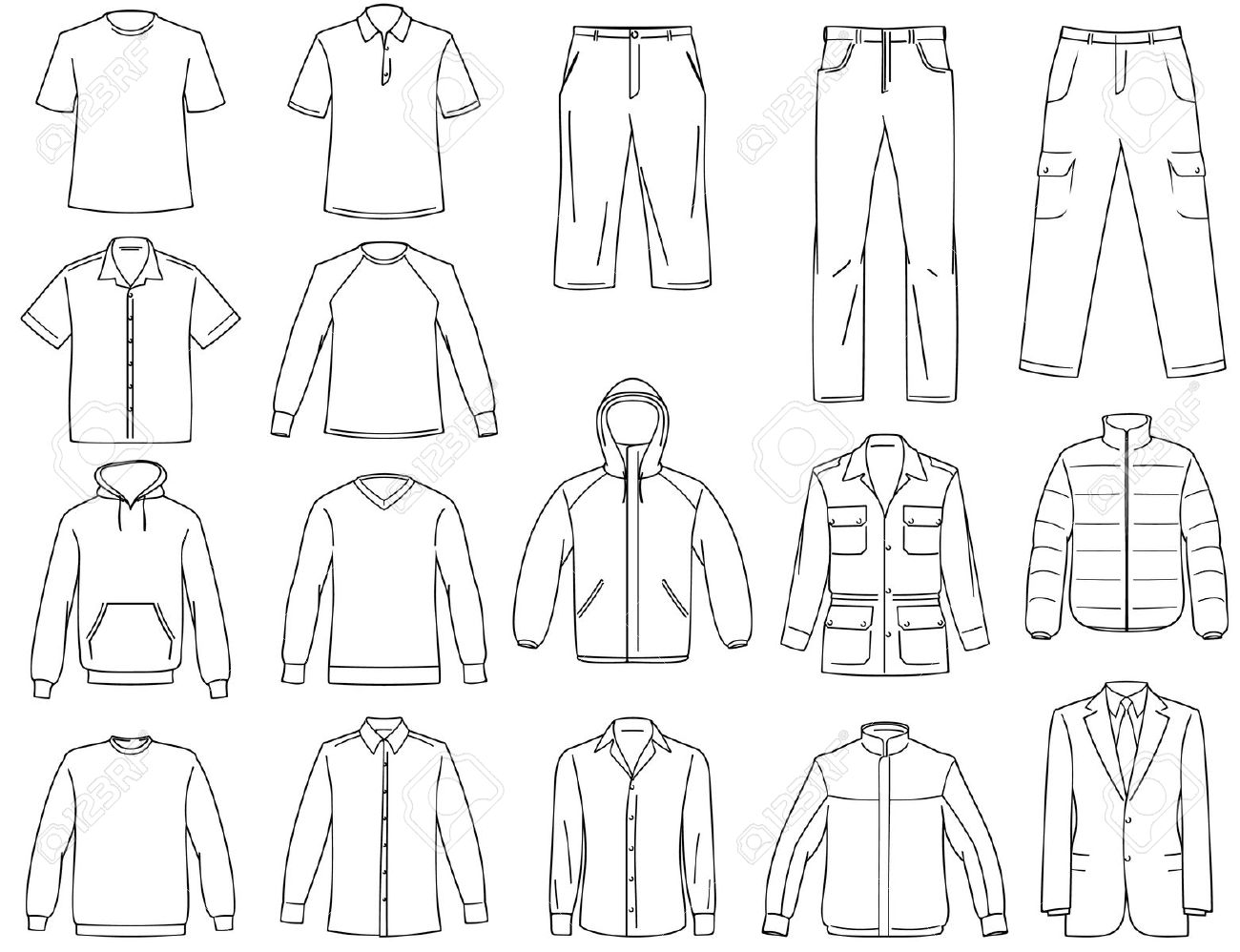 Vector Clothing Templates at GetDrawings Free download