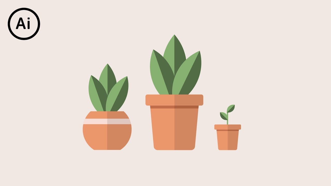 Vector Plants Illustrator At Getdrawings Free Download