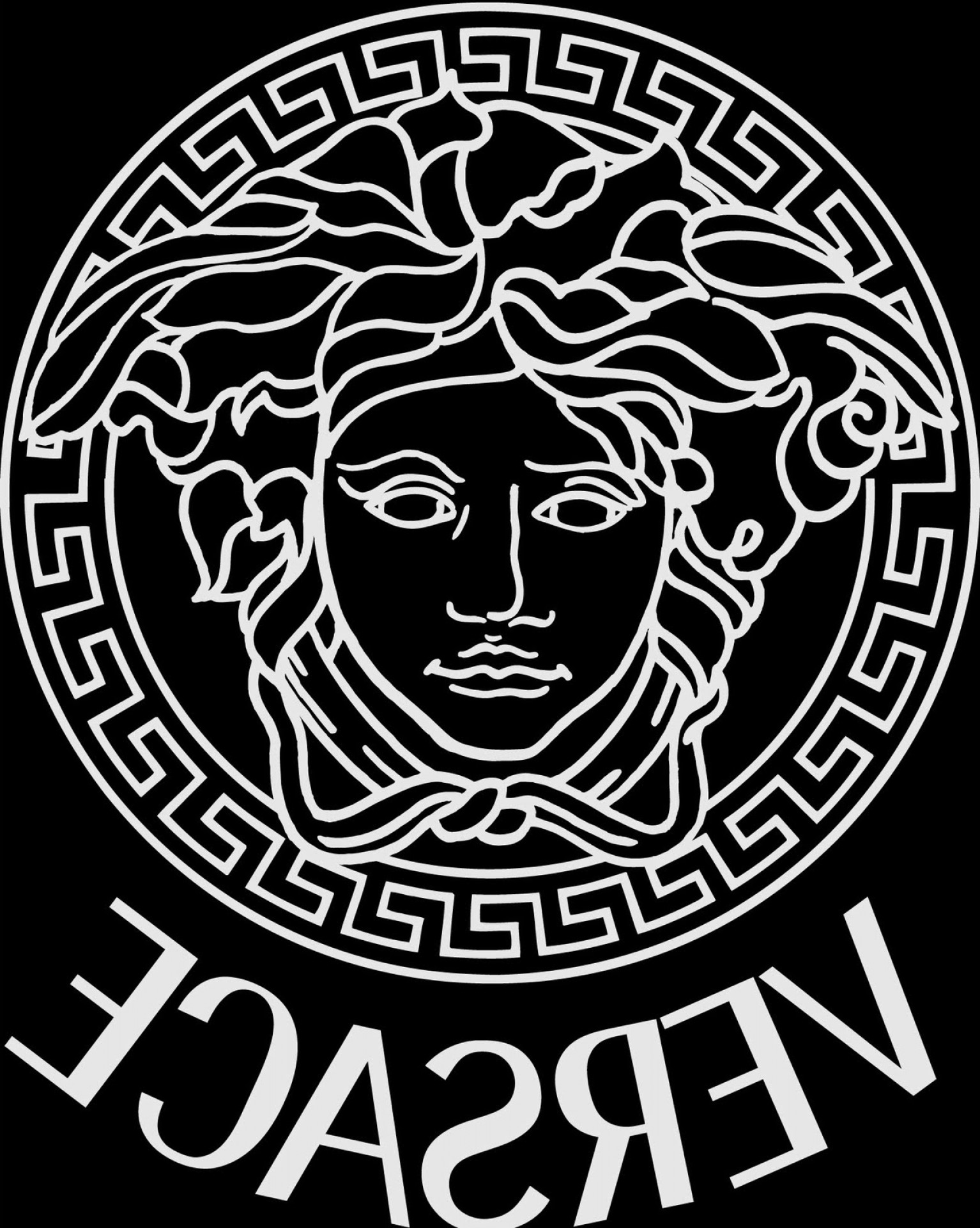 Black Versace Logo