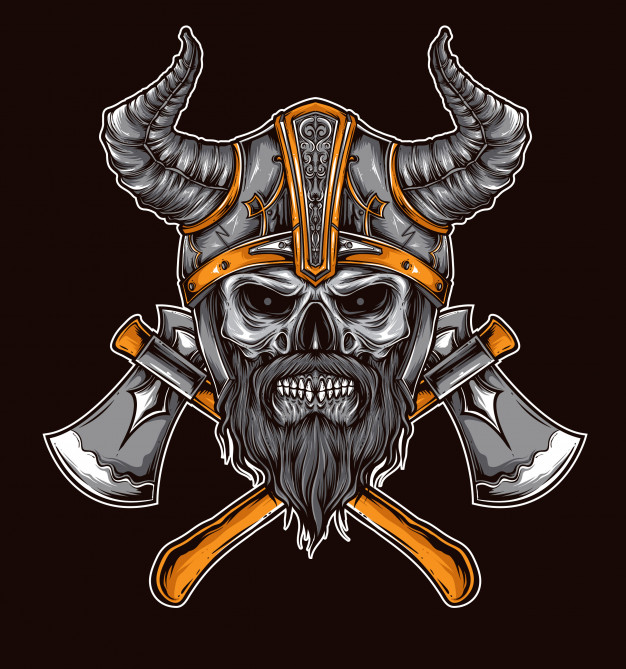 Viking Skull Vector At Getdrawings Free Download