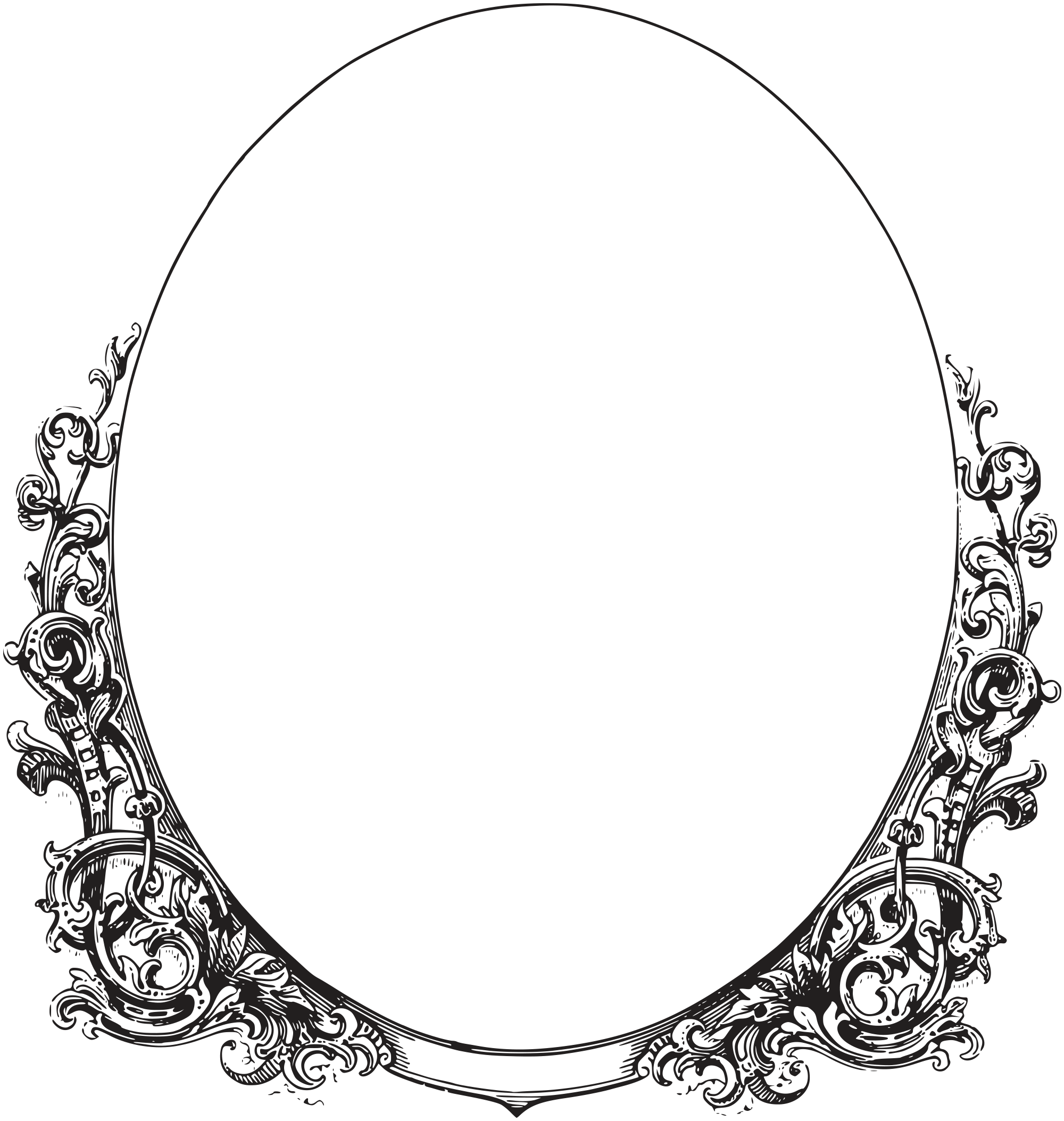 Vintage Oval Frame Vector At Getdrawings Free Download