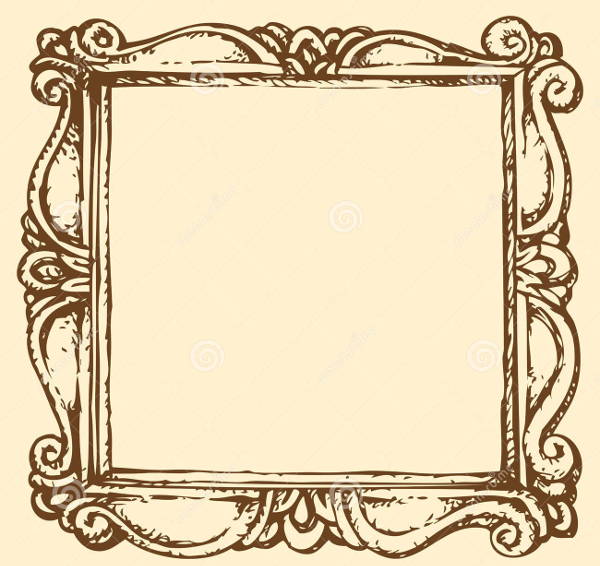 Vintage Picture Frame Vector at GetDrawings | Free download