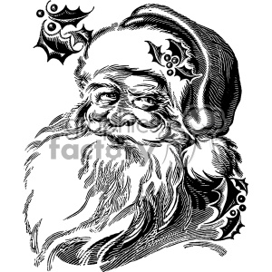 Vintage Santa Vector at GetDrawings | Free download