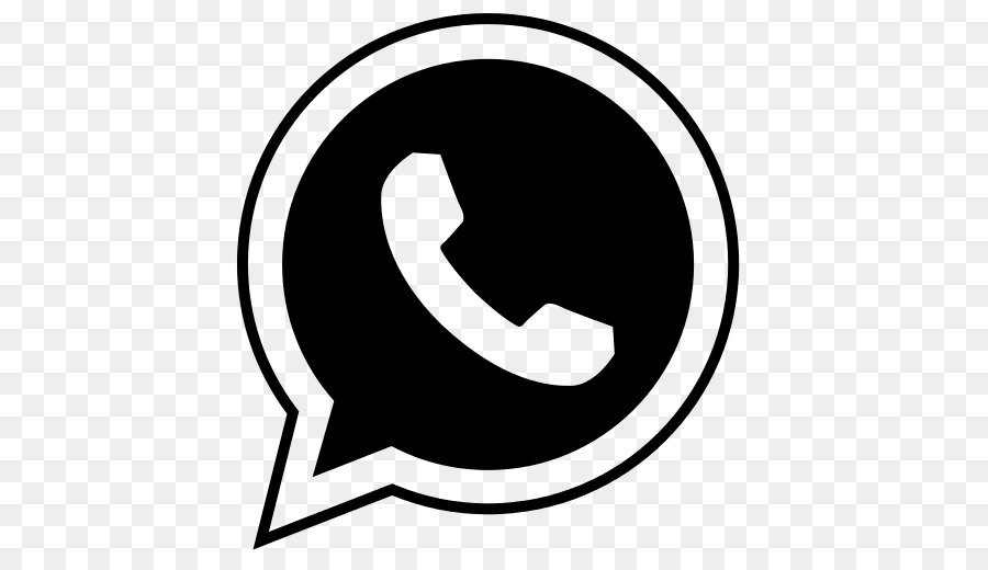 logo whatsapp black and white png