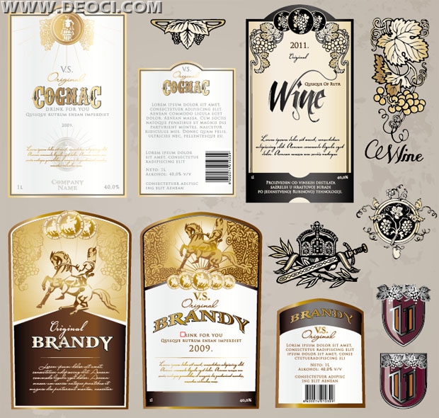 Wine Label Template Vector at GetDrawings Free download