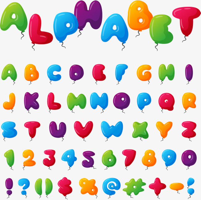 650x647 Cute Balloon Word Word, Balloon Vector, Vector Material, Color Png