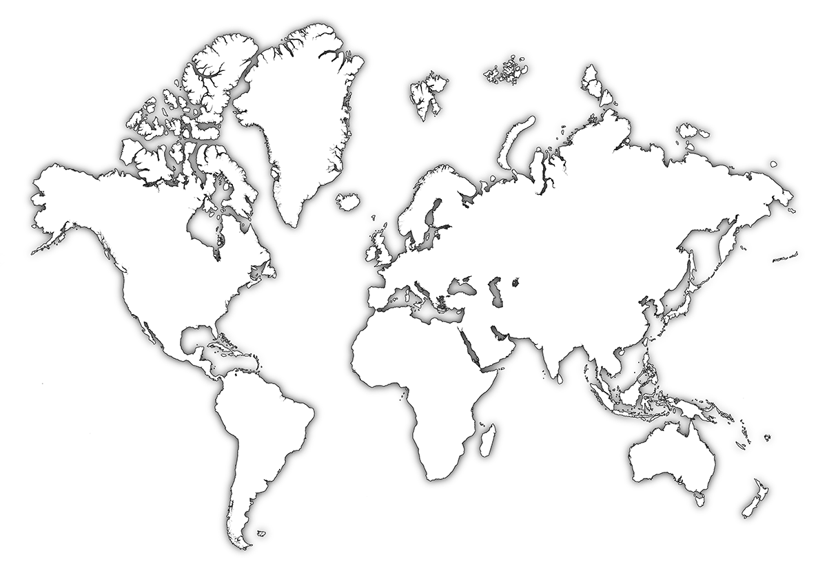 World Map Outline High Resolution Vector at GetDrawings