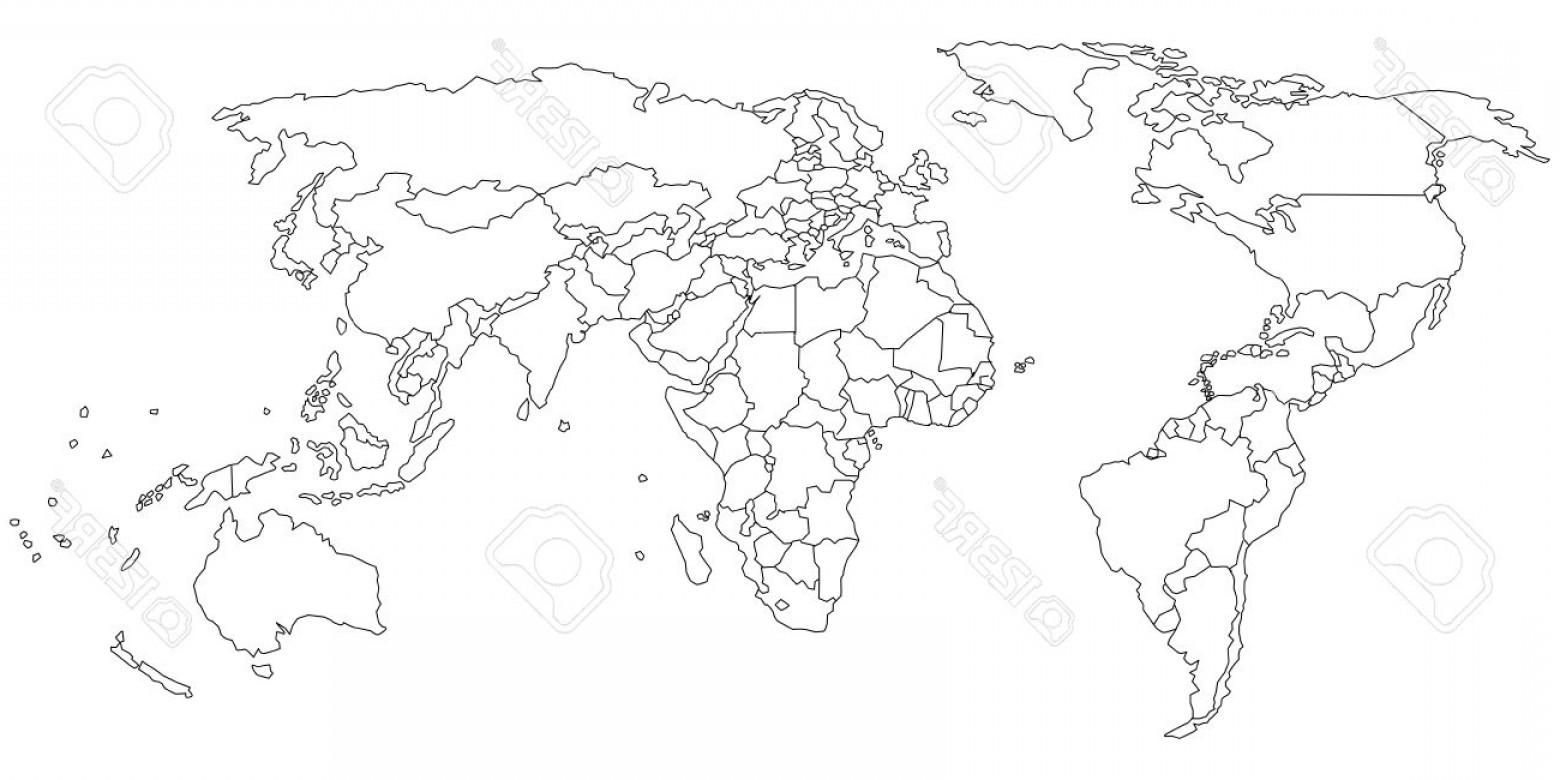 World Map Vector Outline at GetDrawings | Free download