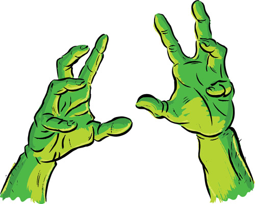 Zombie Hand Vector at GetDrawings | Free download