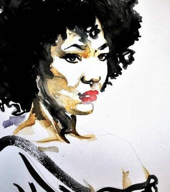 African American Watercolor At Getdrawings Free Download