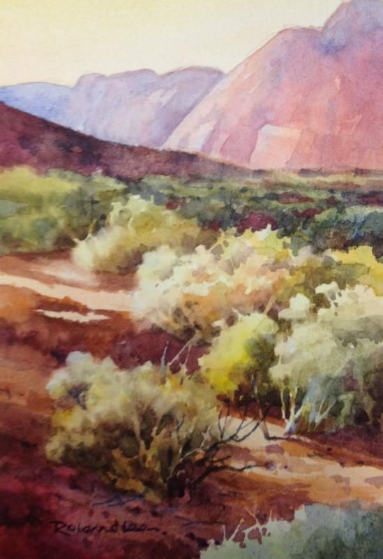 Desert Watercolor Paintings At Getdrawings 