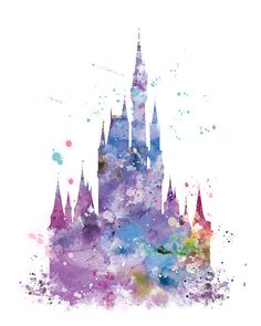 Download Disneyland Watercolor at GetDrawings | Free download