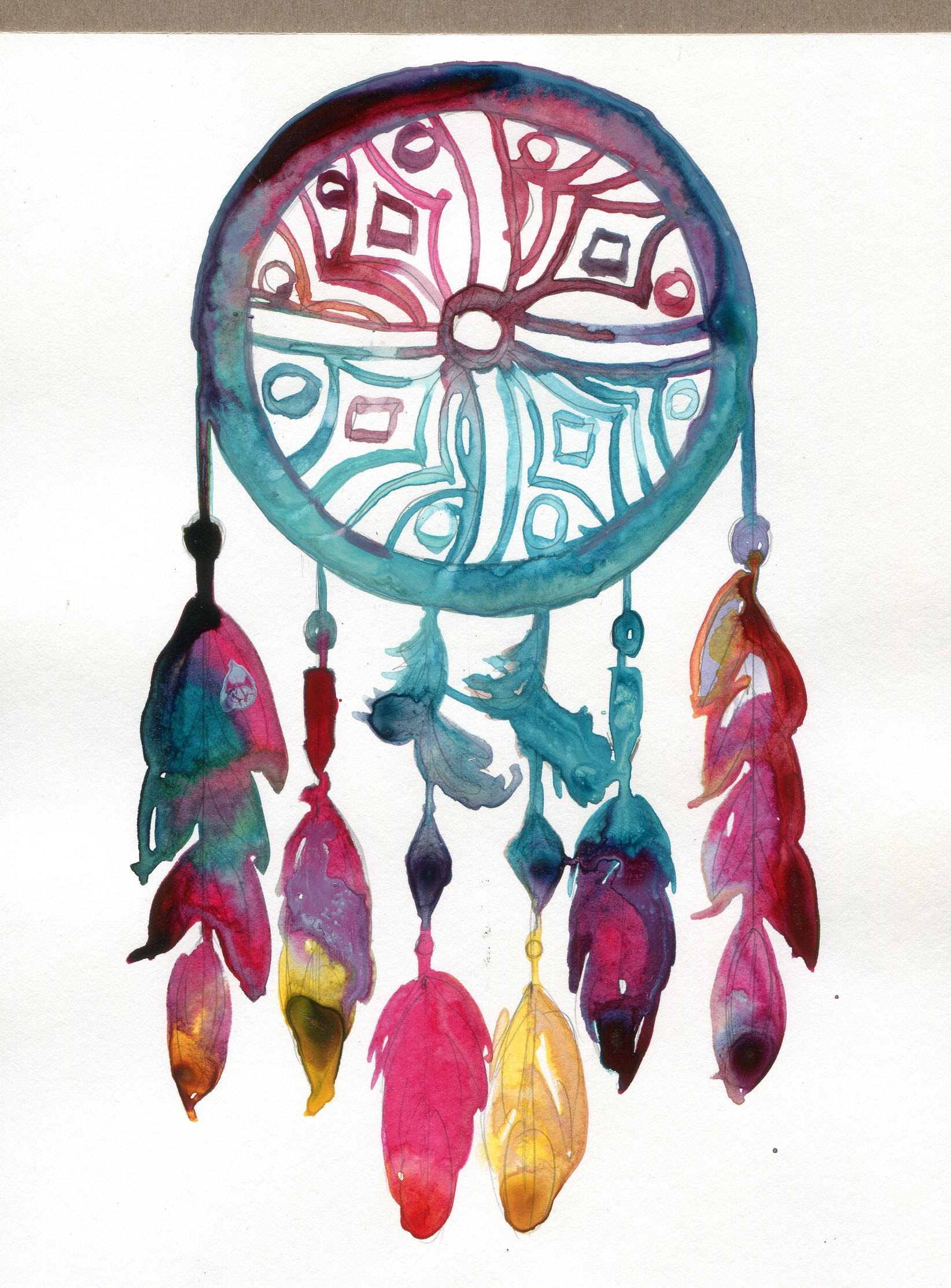 Dreamcatcher Watercolor Painting At Getdrawings Free Download