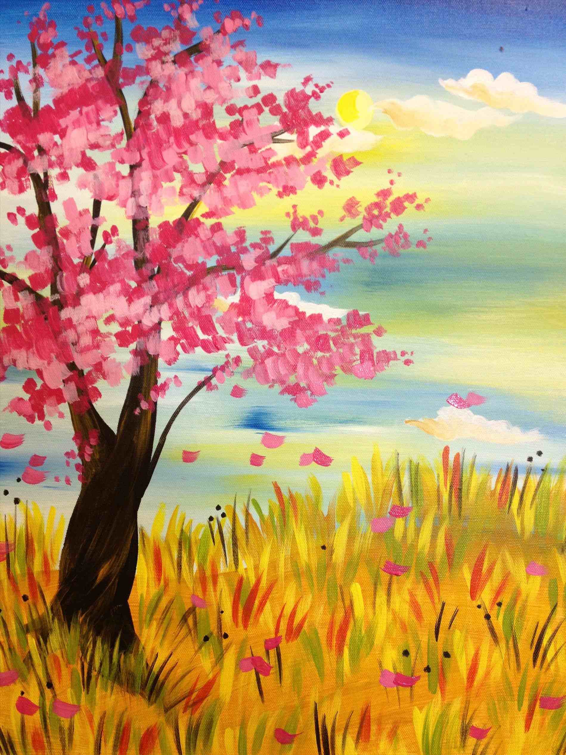 Easy Watercolor Paintings Of Spring Landscapes at GetDrawings | Free