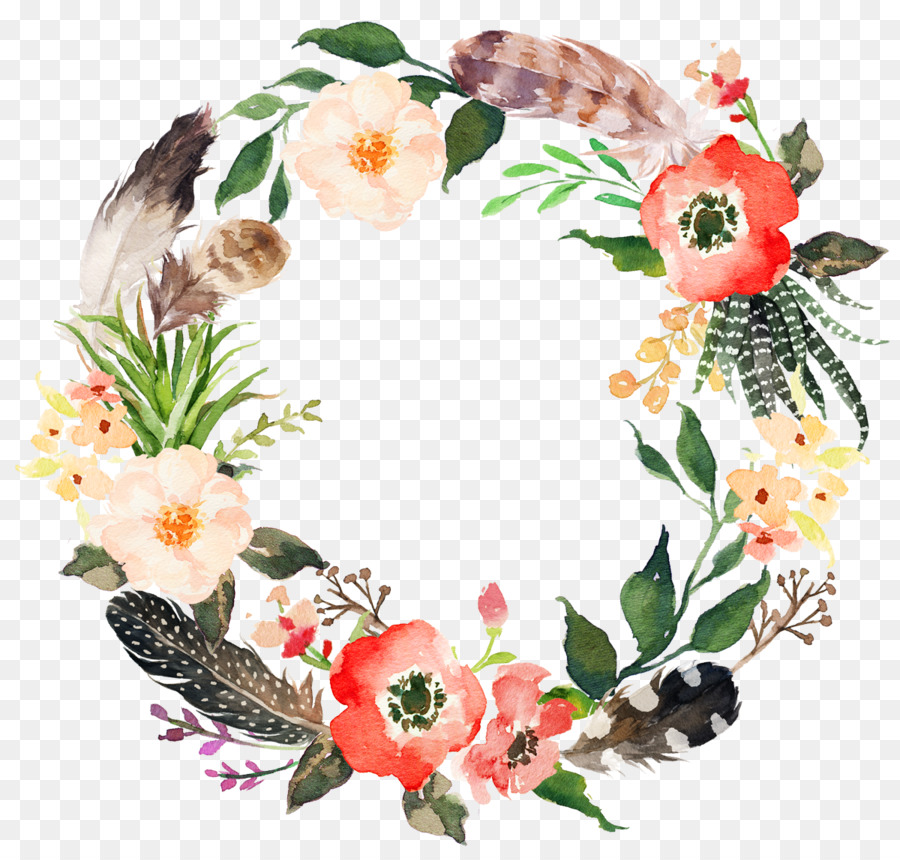 Floral Wreath Watercolor At Getdrawings Free Download