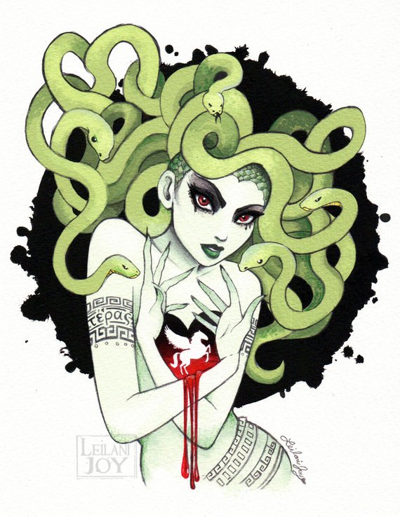 The Best Free Medusa Watercolor Images Download From 32 Free Watercolors Of Medusa At Getdrawings