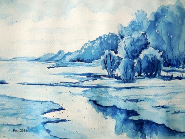 Monochrome Watercolor Painting At GetDrawings | Free Download