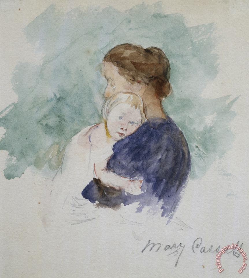 Mother And Child Watercolor At Getdrawings 