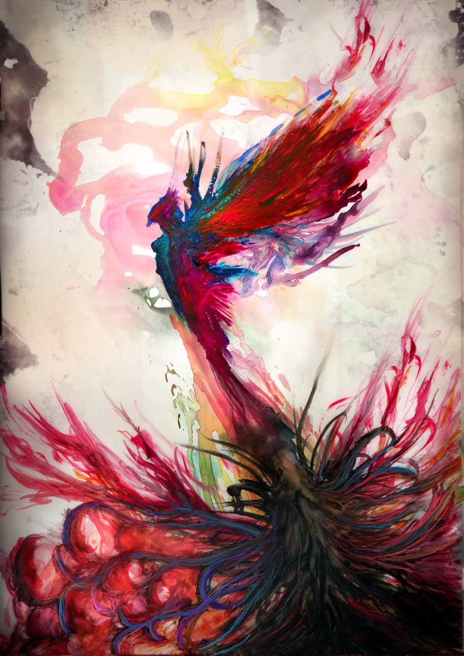 Phoenix Watercolor Painting At Getdrawings Free Download