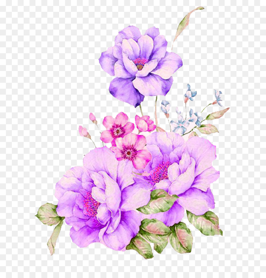 Purple Flower Watercolor at GetDrawings | Free download