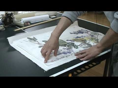 How to mount a watercolor painting on board, a step by step tutorial