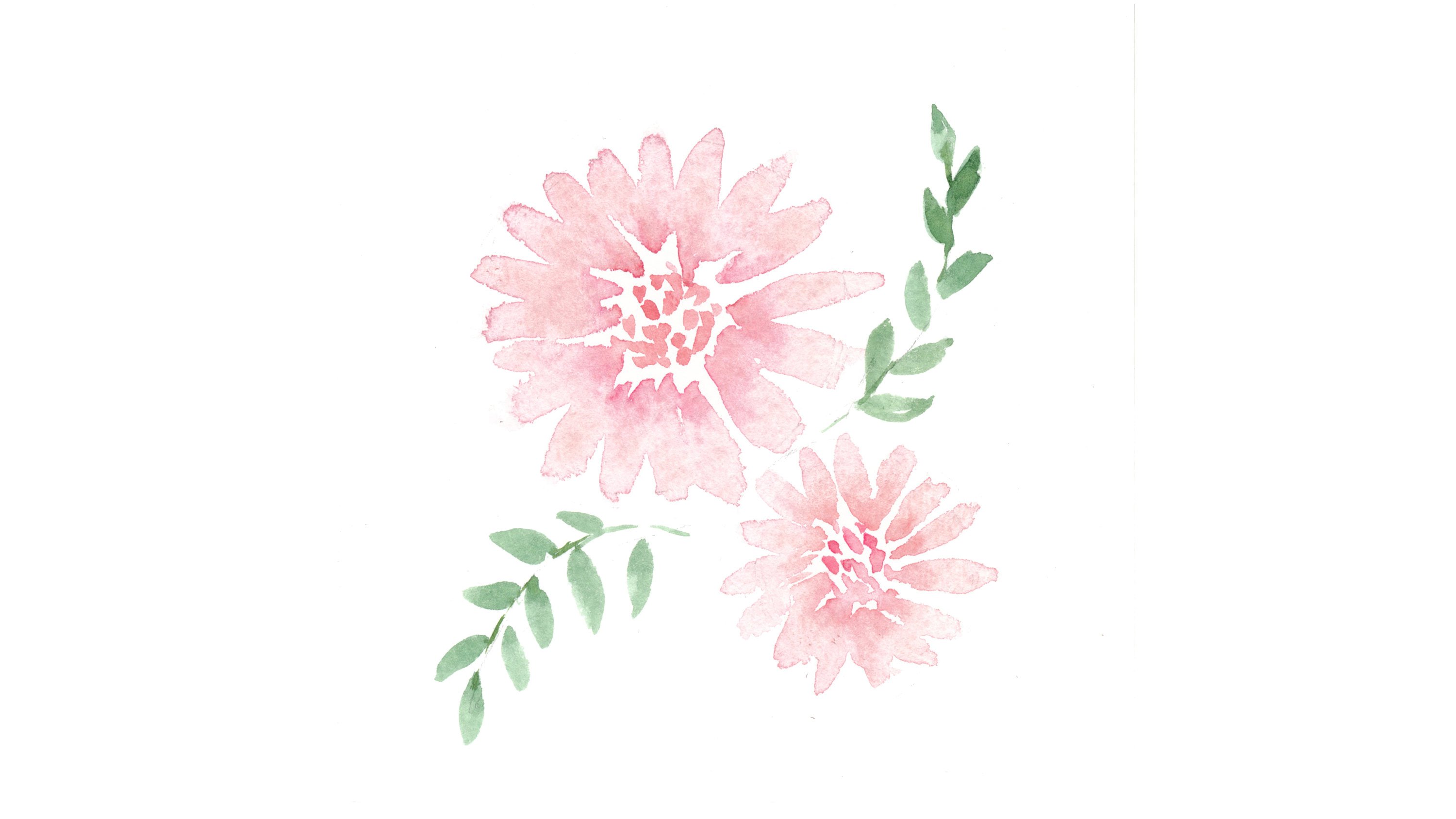 Simple Watercolor Flowers at GetDrawings | Free download
