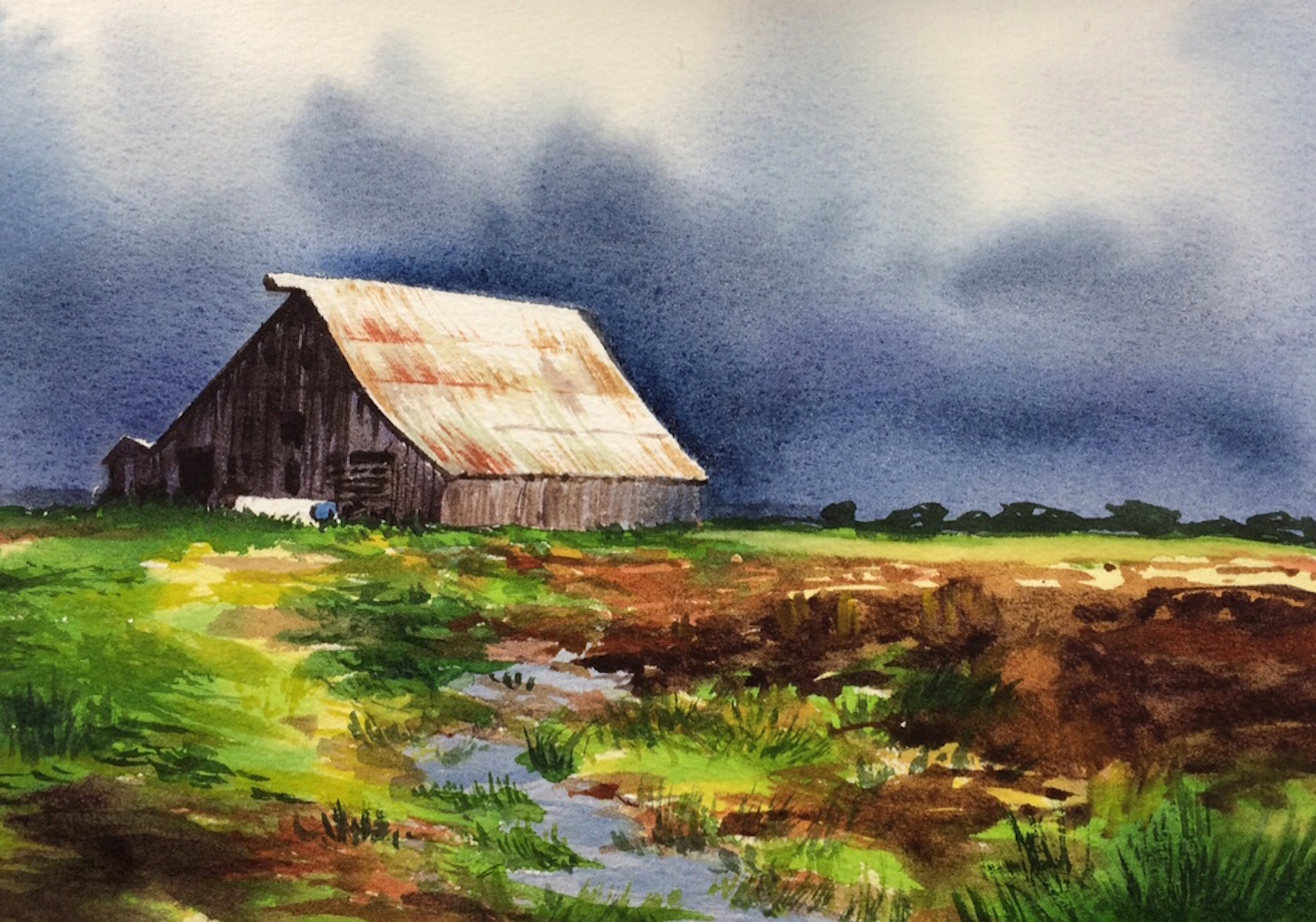 Simple Watercolor Landscape at GetDrawings | Free download