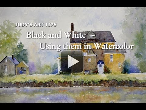 Working in Black and White Watercolor