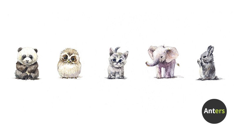 Watercolor Baby Animals at GetDrawings | Free download