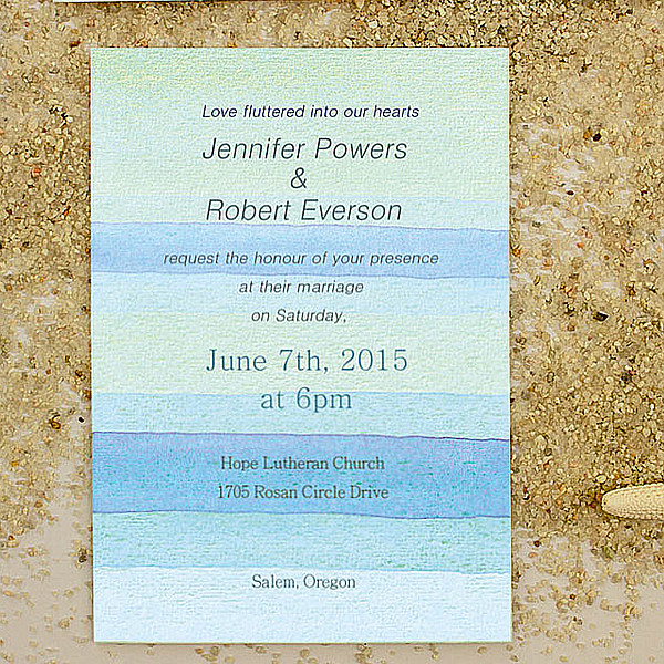 Watercolor Beach Wedding Invitations At Getdrawings Com Free For