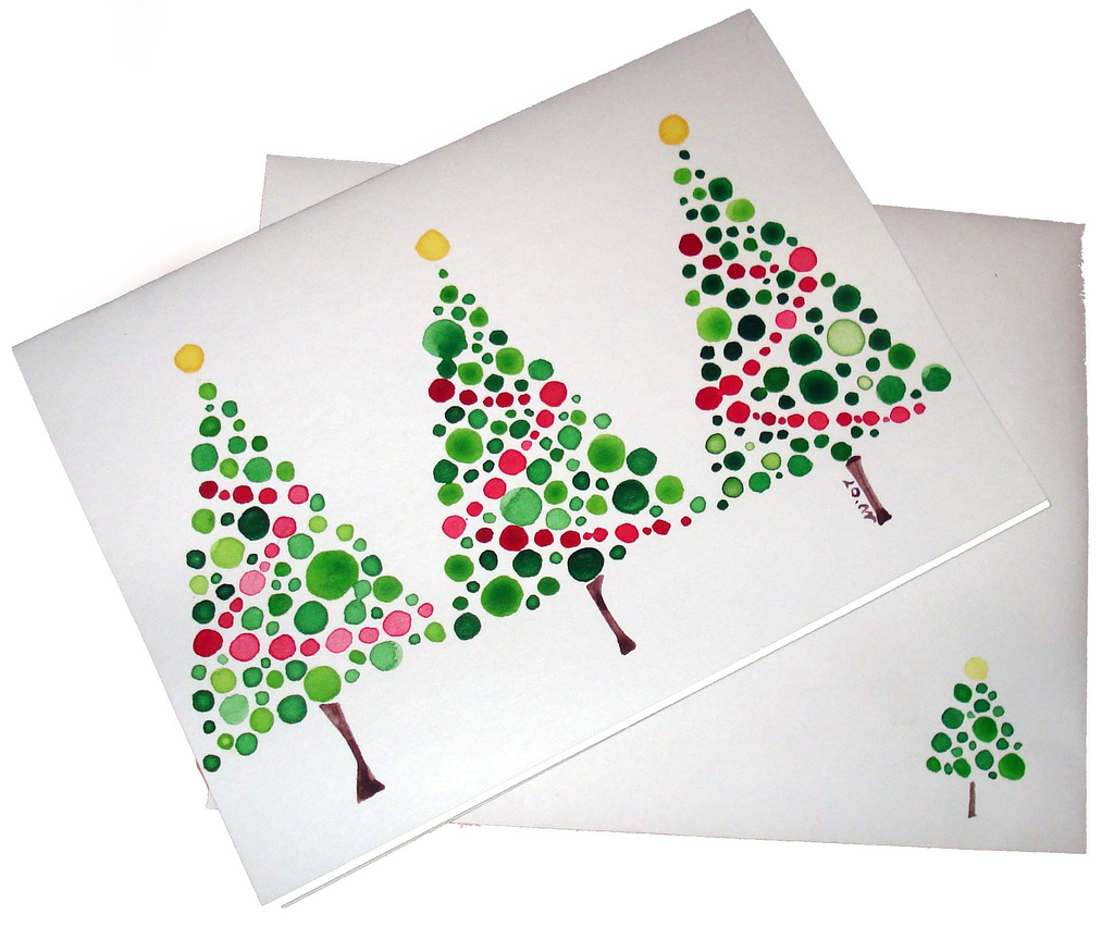 Free Watercolor Christmas Card Ideas
