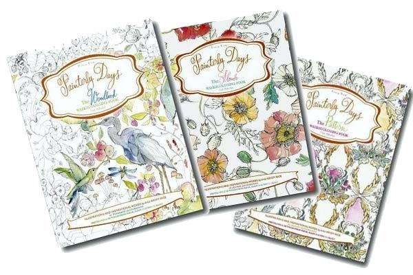 Watercolor Coloring Books for adults by Kristy Rice