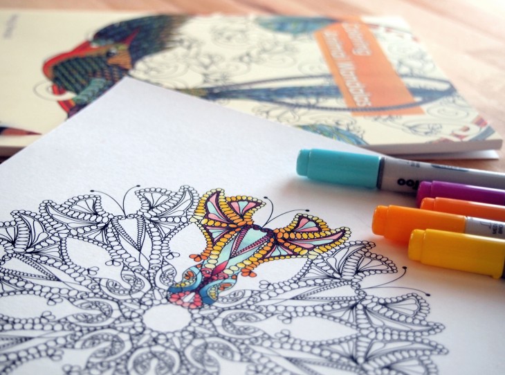 Watercolor Coloring Books for adults by Kristy Rice