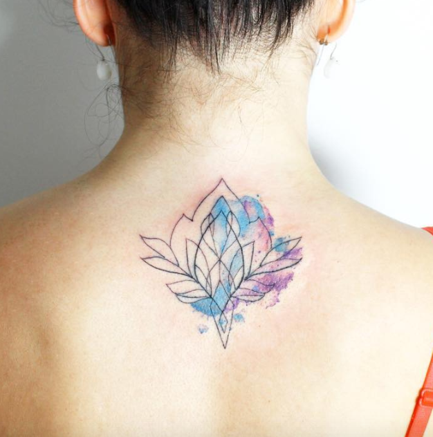 626x632 Watercolor Lotus Tattoo.