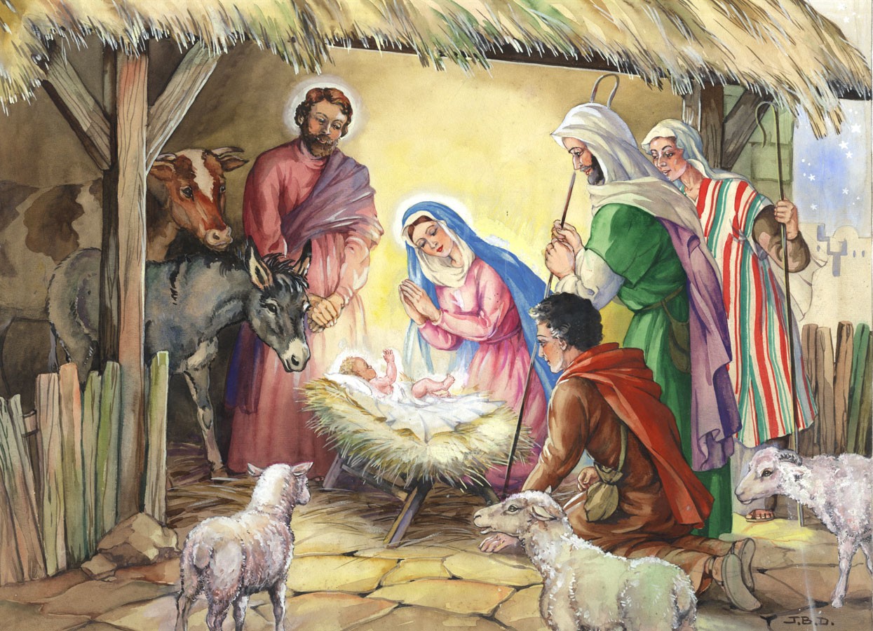 Watercolor Nativity Scene At GetDrawings | Free Download