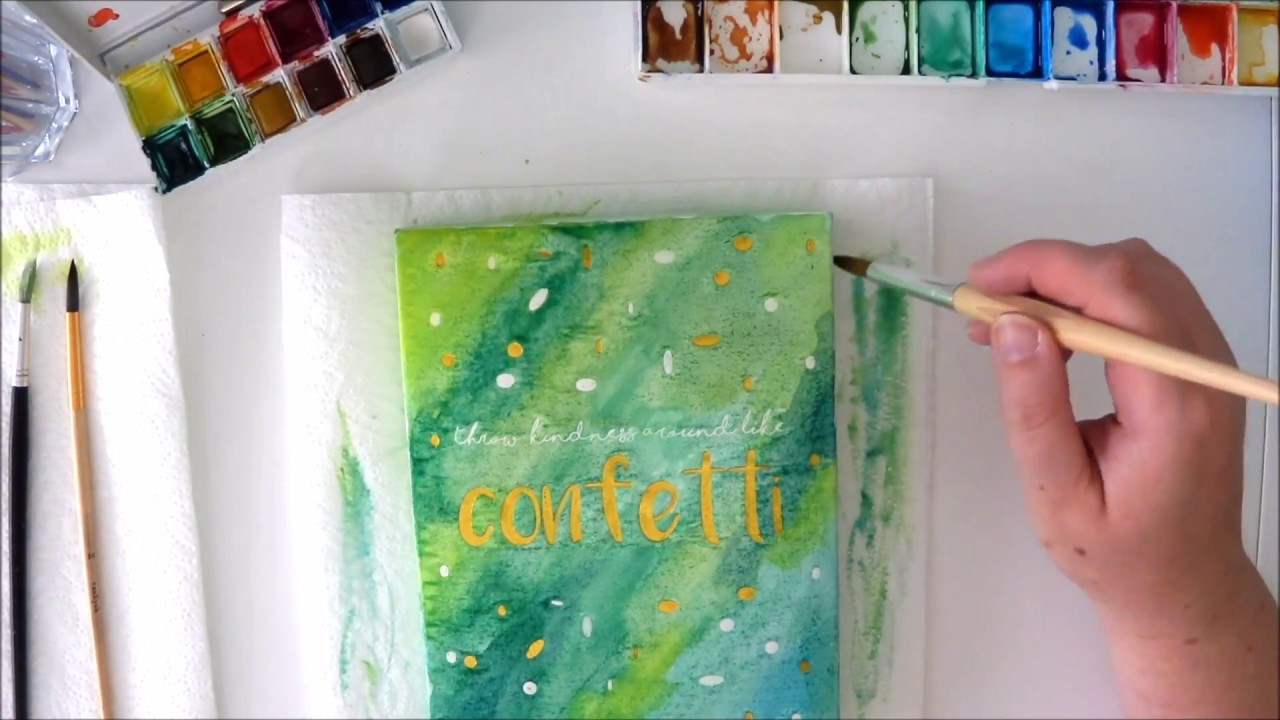 Preparing a Watercolor Canvas — Art is Fun