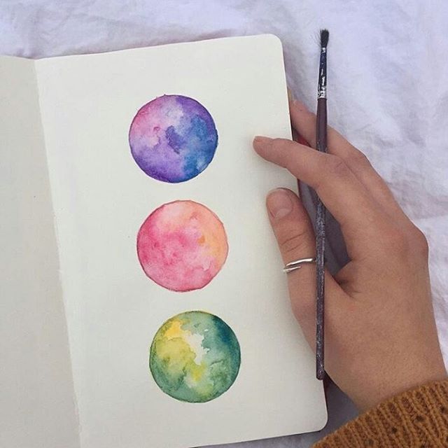 EASY DIY Taped Watercolor - Minimal Supplies Needed 