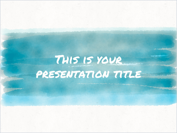 Watercolor Powerpoint Template At GetDrawings | Free Download