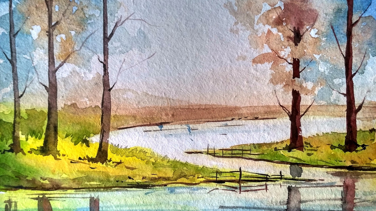 Watercolor Reflections at GetDrawings